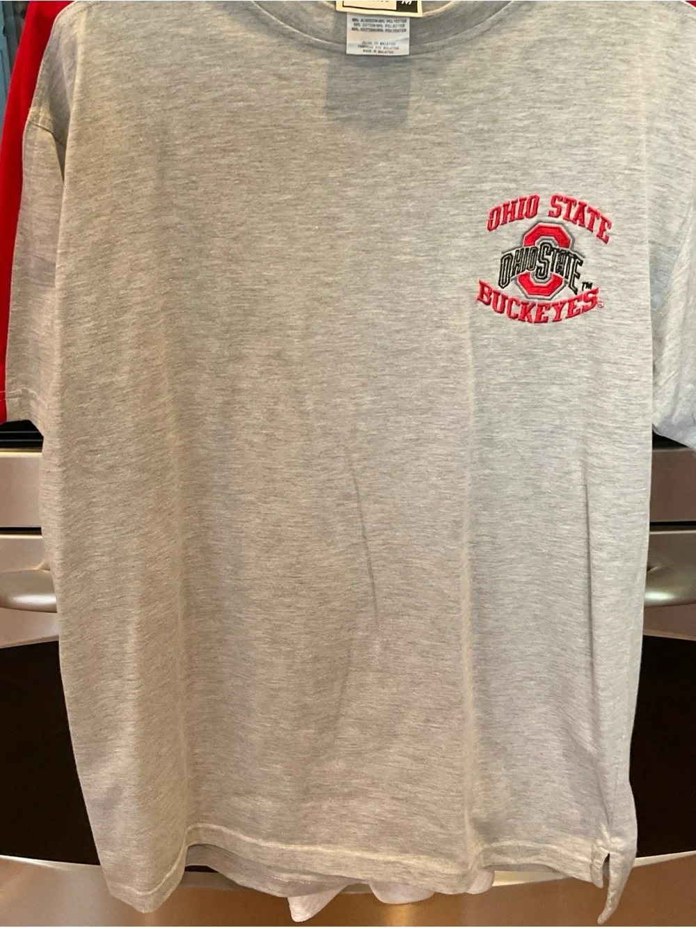 Ohio State Buckeyes Men’s PUMA Embroidered Short Sleeve T-Shirt - MED - RARE
